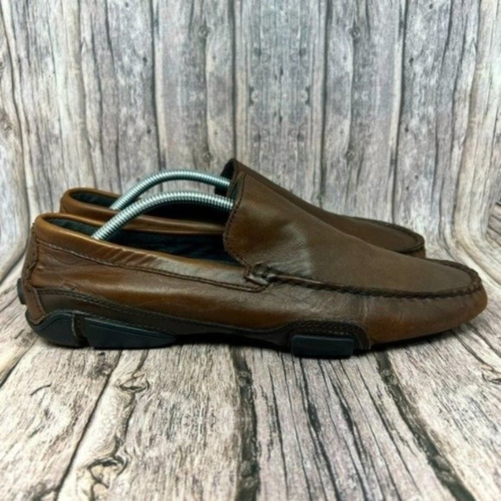 Kenneth Cole Reaction World Hold On Men’s Size 10.5 Brown Slip-On Loafers